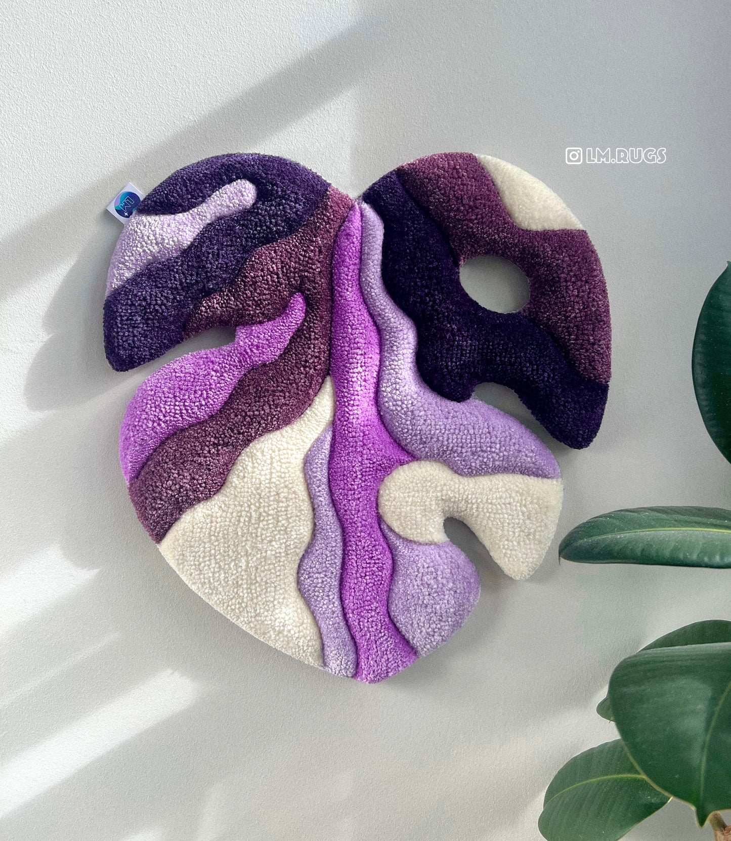 A Mini Monstera Rug ✨Amethyst✨