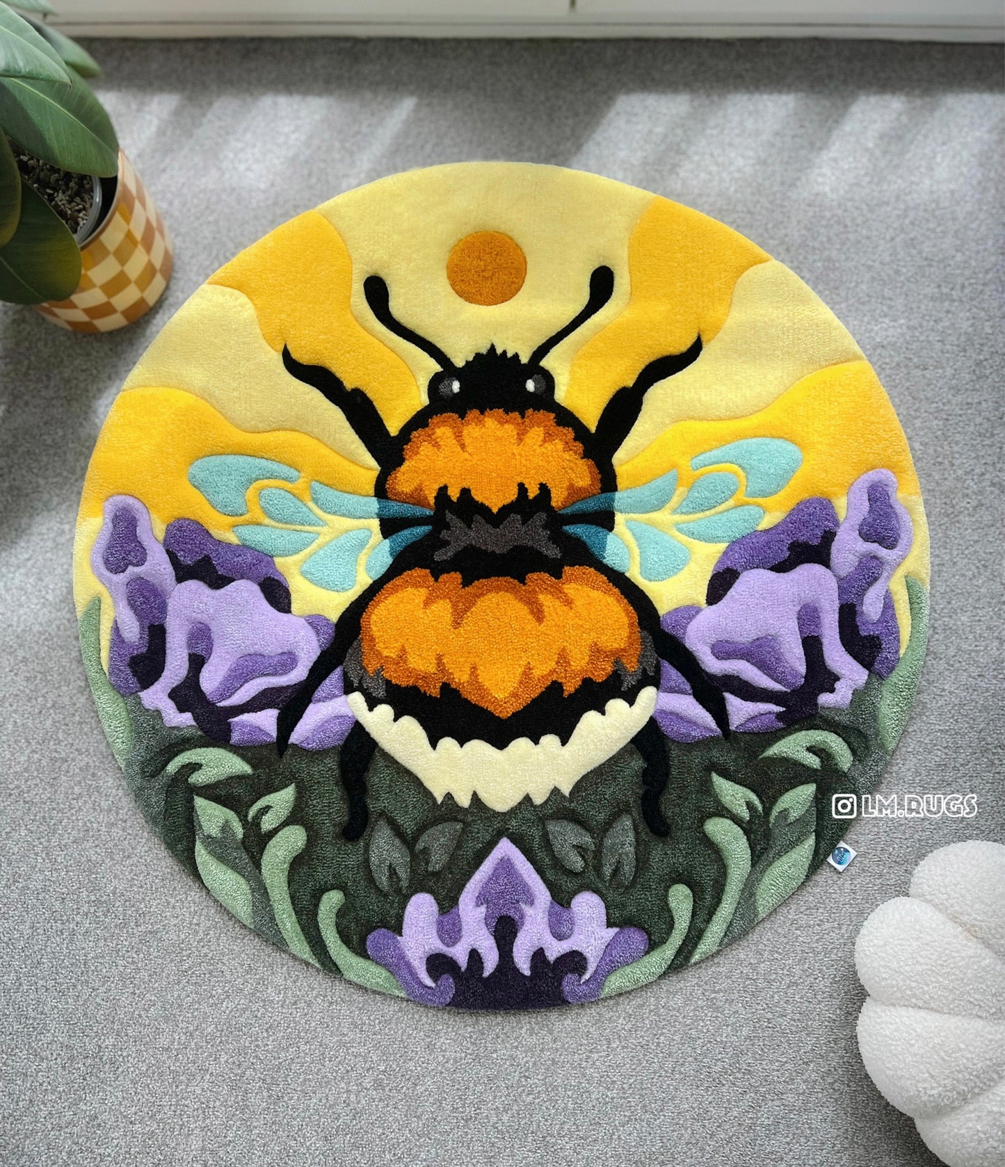 BUMBLEBEAM 🐝 Original Rug Piece