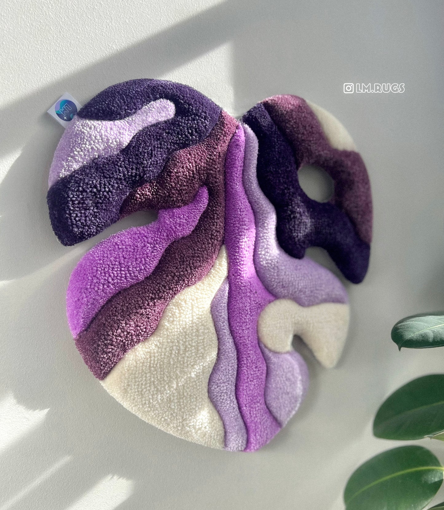 A Mini Monstera Rug ✨Amethyst✨