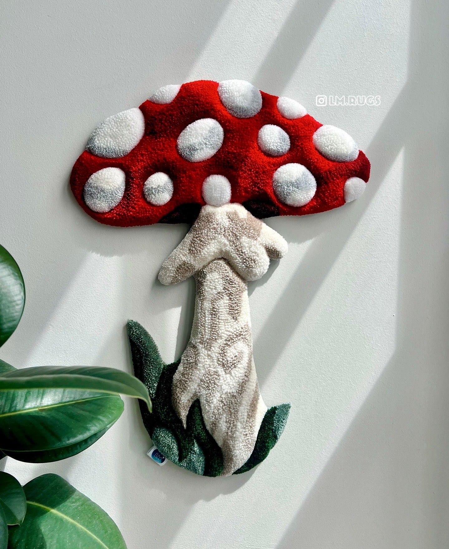 Mini Hangable Mushroom Rug