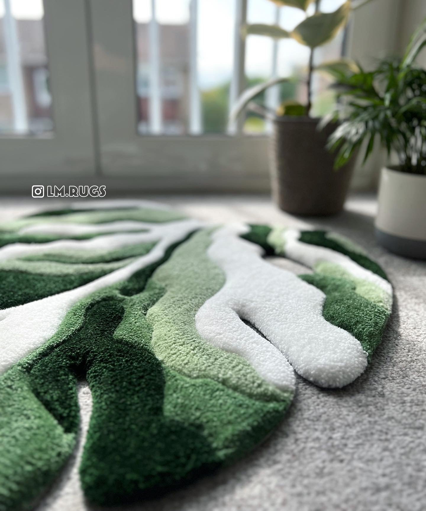 Made To Order Monstera Rug – Labeled Masterpieces